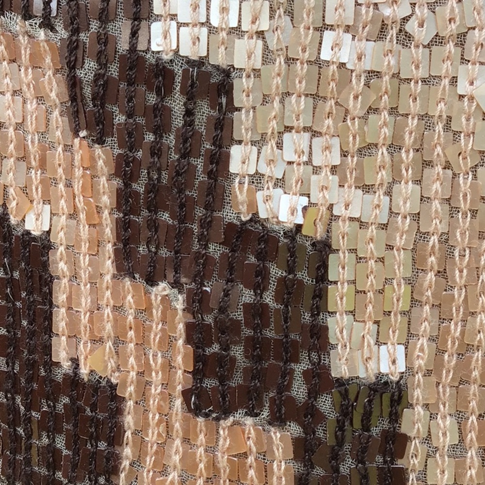 Haute Hippie Sequin Pencil Mini Skirt in Gold and Brown - Picture 3 of 16